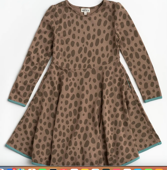 Skipping Rocks Dress | Pebble Print