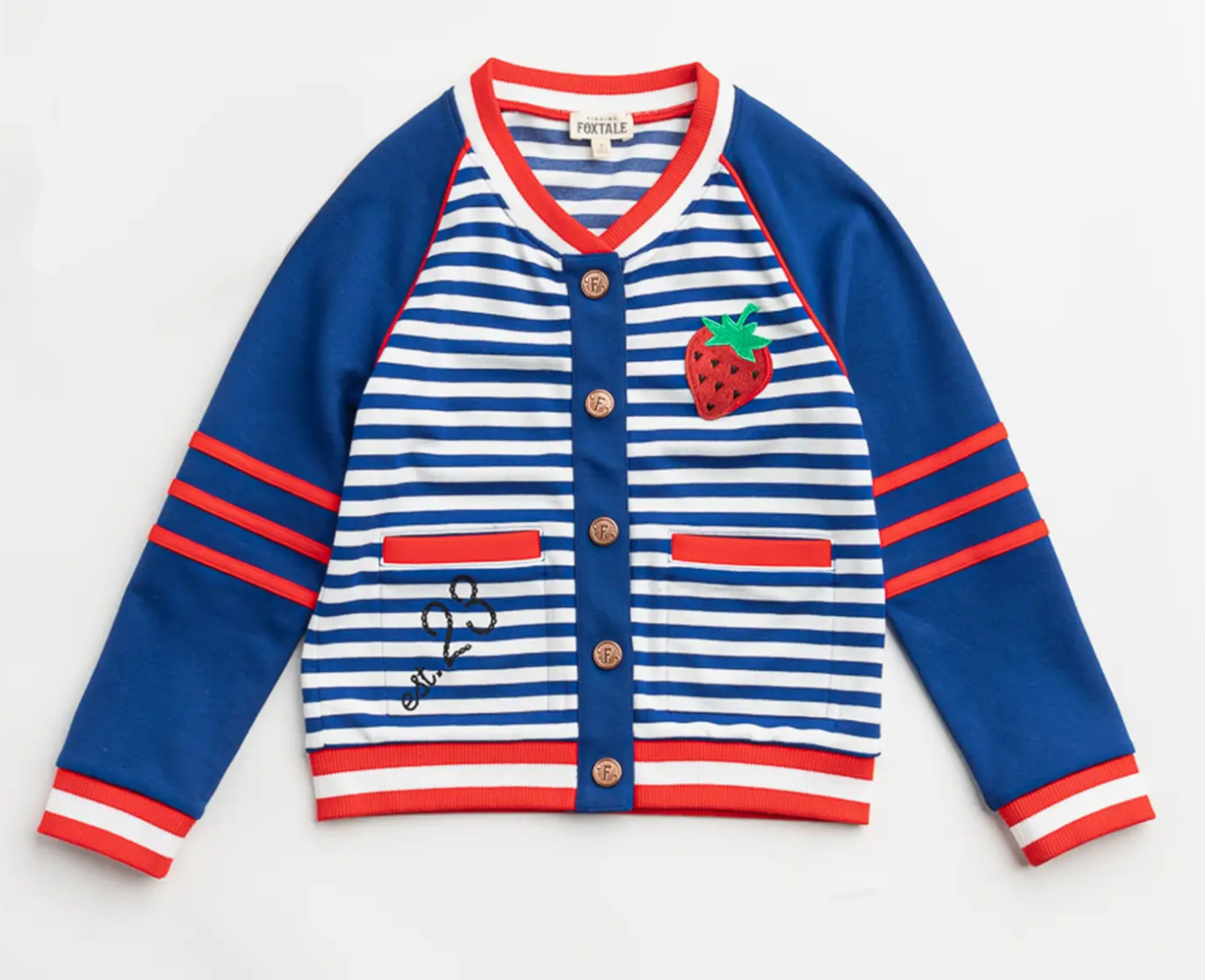 Varsity Bomber Jacket | Navy Blue