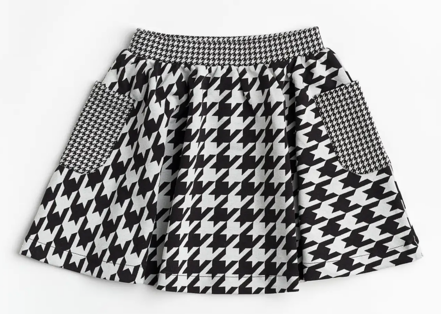 Sharp Dressed Skater Skirt | Houndstooth