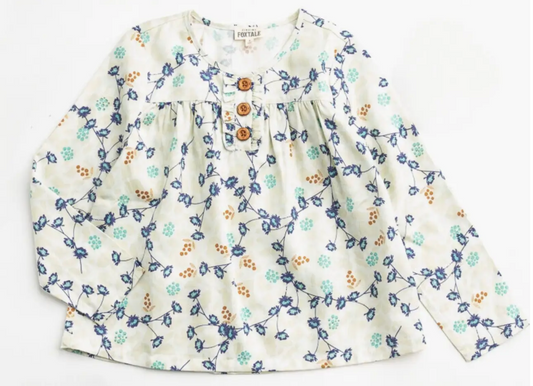 Folklore Top (Leafy Vines)
