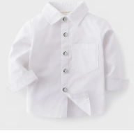 White Cotton Button-Down Shirt