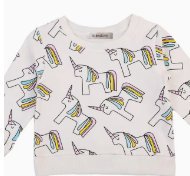White Unicorn Girl Sweatshirt