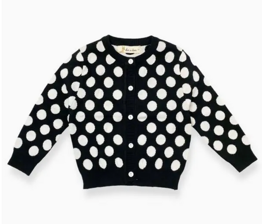 Polka Dot Tunic Cardigan