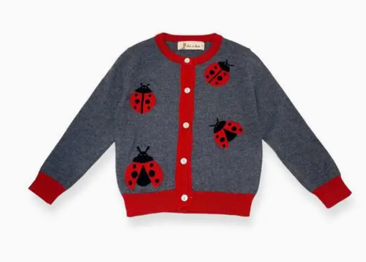 Ladybug Wooly Cardigan