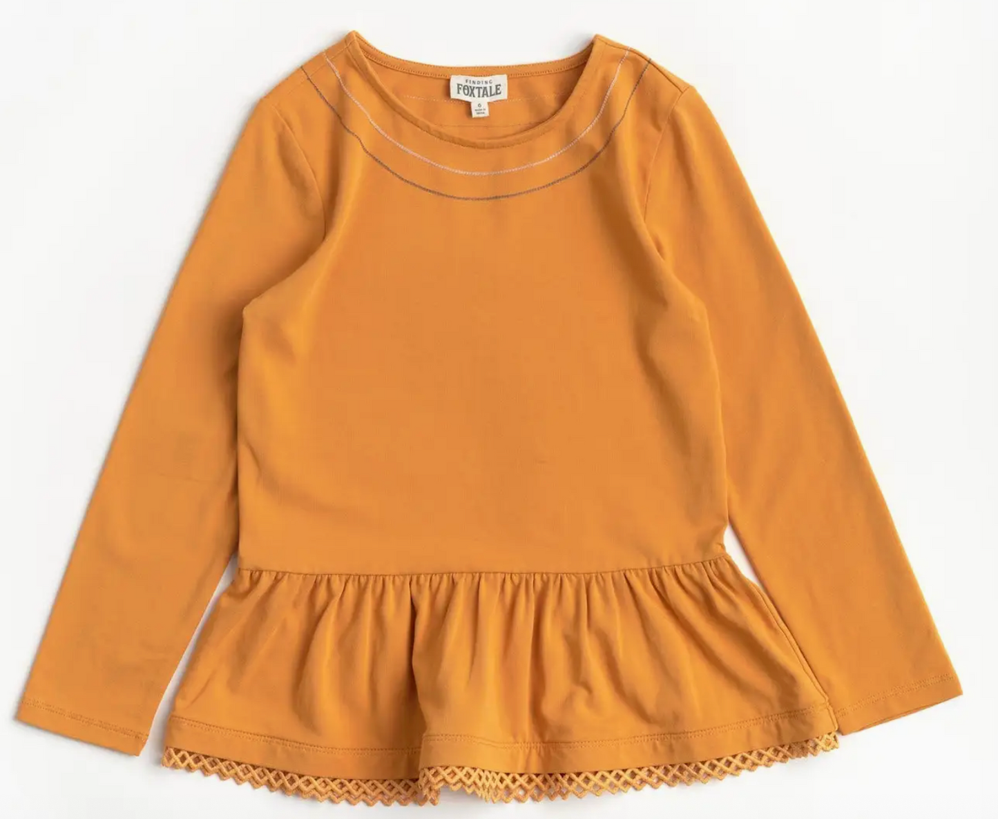 Stay Golden Peplum Top