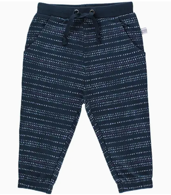 Dotted Stripe Knit Joggers