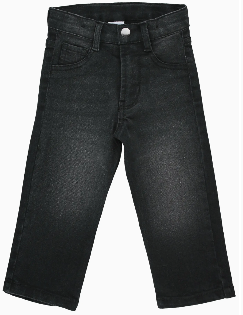 Boys Black Wash Denim Jeans