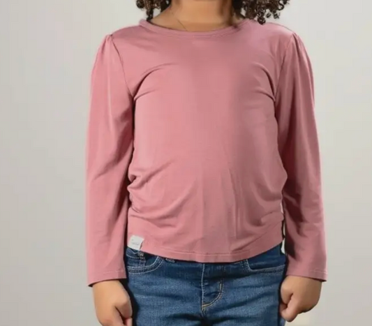 Puff Sleeve Top in Romantic Rose