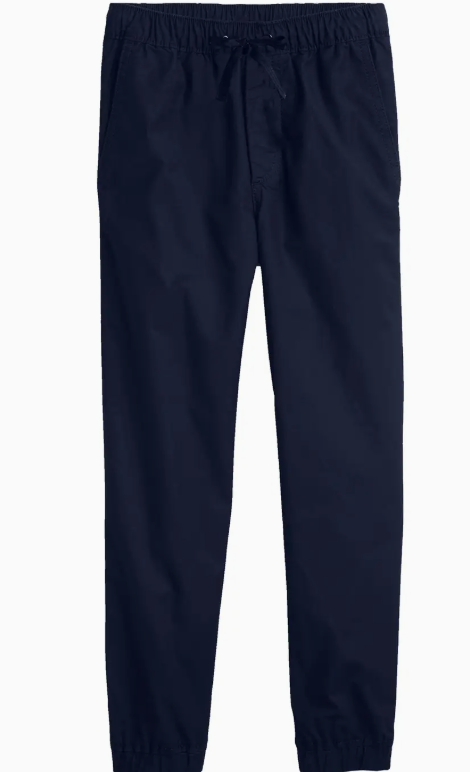 Boys Slim Fitting Cotton Stretch Classic Twill Joggers