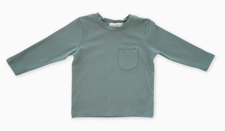 Charlie Long Sleeve Jersey Tee | Thyme | 6-7Y