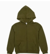 Kids Zipper Sweat Hoodie for Back to School | OLIVE