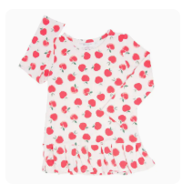 L/S Ruffle Bottom Tee - Snow White | Snow White / Girl / 6