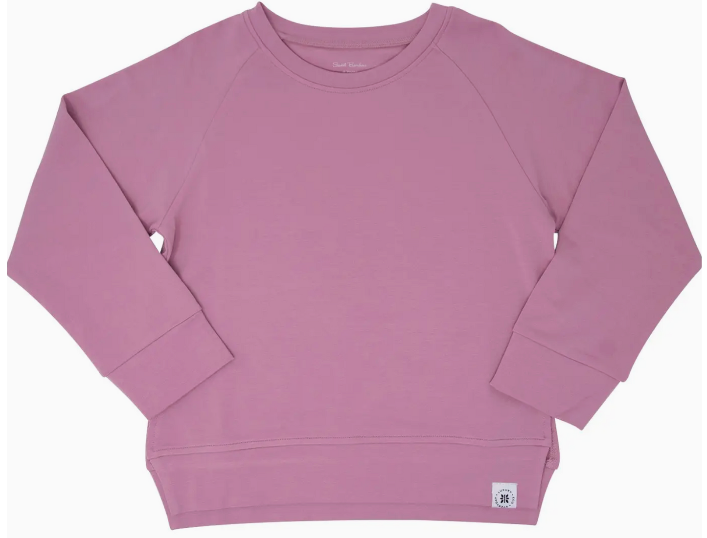 Crew Neck Sweater | Lotus Pink French Terry / Girl / 8