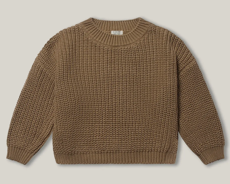 The Chunky Sweater | caramel / 3-4 years