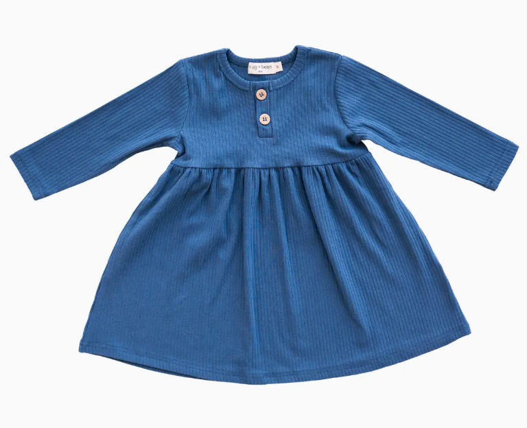 Organic Ribbed Cotton Dress