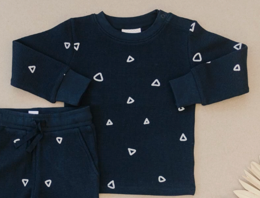 Everyday Long Sleeve | Sapphire Triangle | 3T