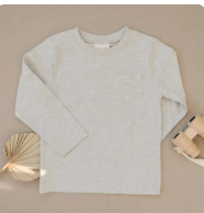 Long Sleeve Tee | Ash | 5T