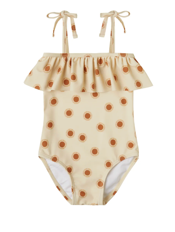 ruffled one-piece swimsuit || suns