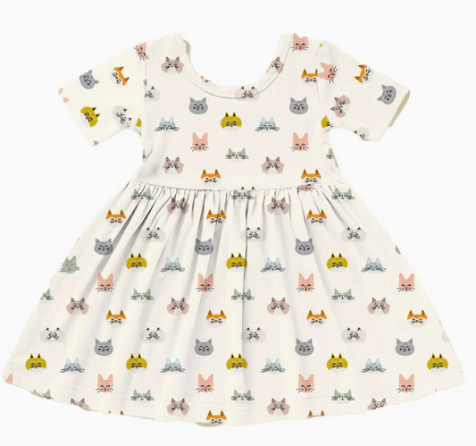 Cat Lover Bamboo Twirl Dress