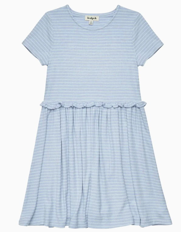 Striped Drop Waist Dress | Angel Falls / M (10)