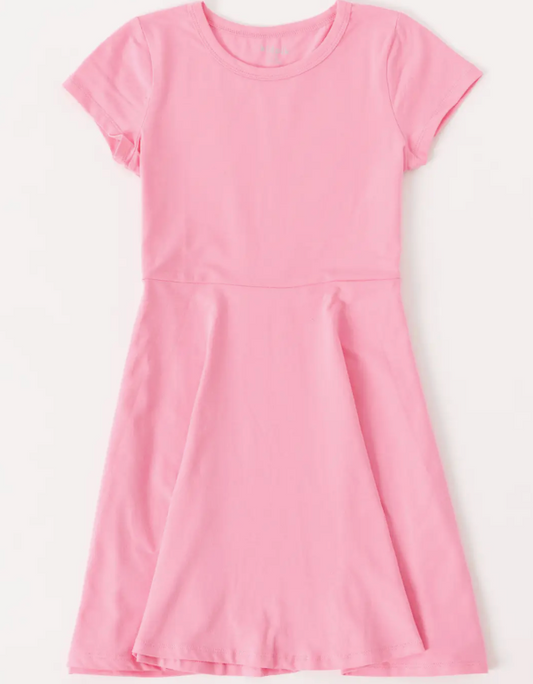 Simple Skater Dress | Rosebloom / M (10)