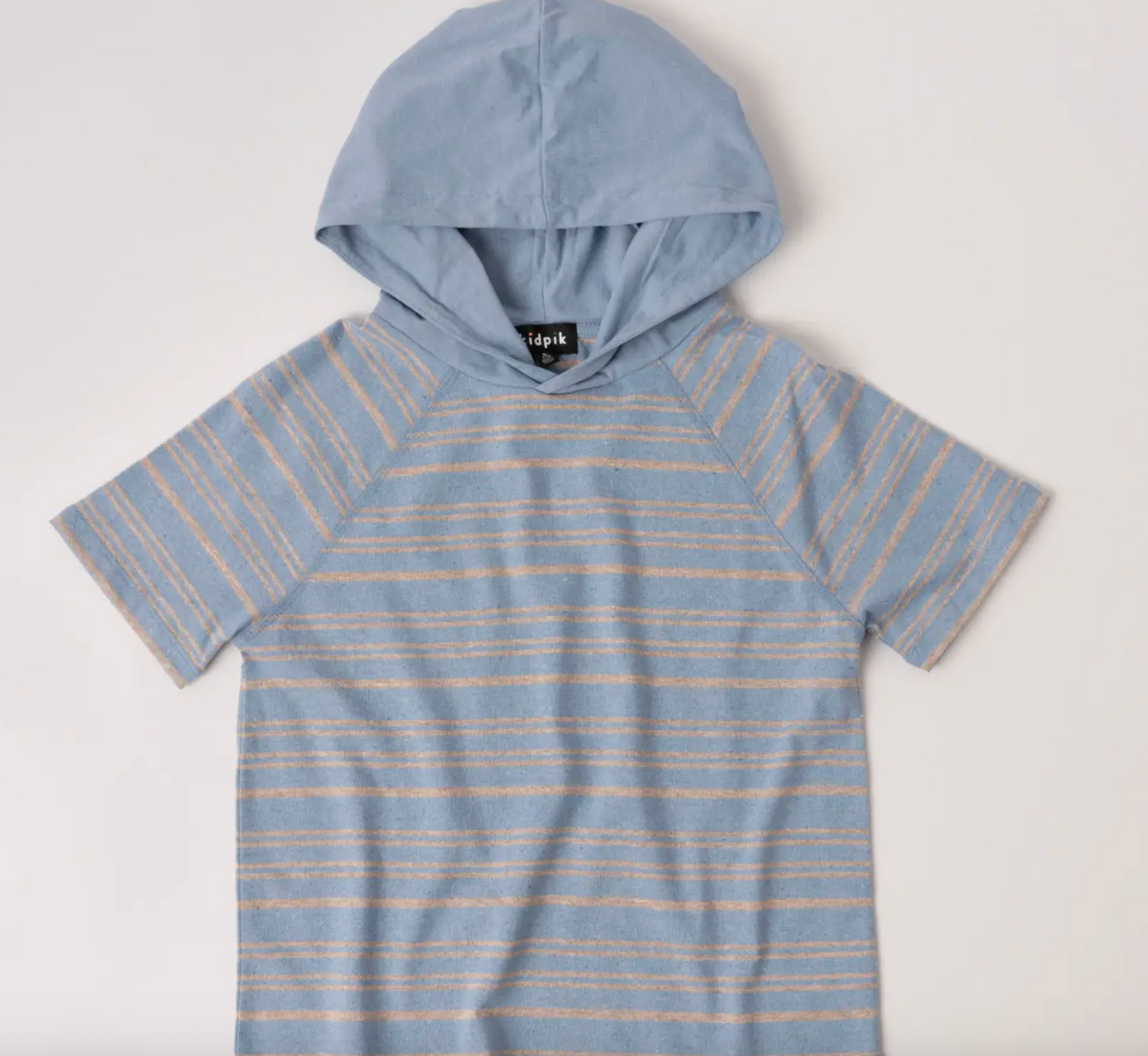 Raglan Stripe Hooded Tee | Powder Blue / XXS (4)
