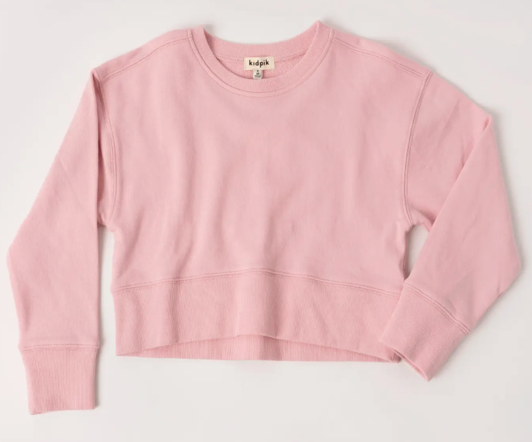 Oversized Crop Sweatshirt | Pink Nectar / M (10)