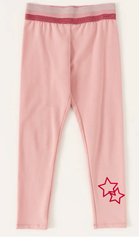 Foil Star Legging | Pink Nectar / XS (5/6)