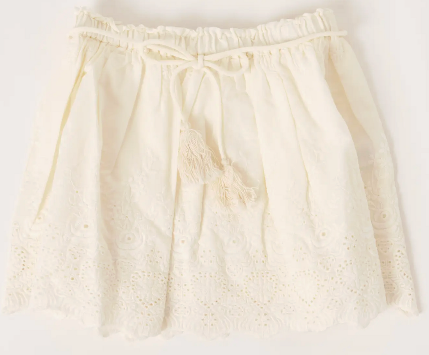 Eyelet Skirt | Ruum Cream / 2T