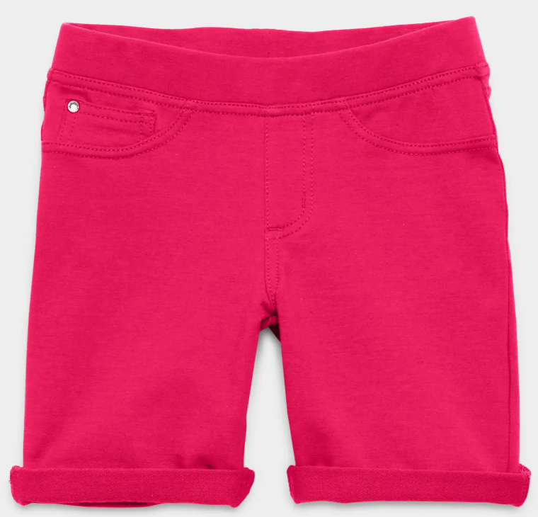 Easy Pull-On Knit Bermuda Shorts | Pink Peacock / S (7/8)
