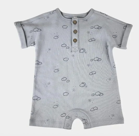 short sleeve one-piece || sunny day