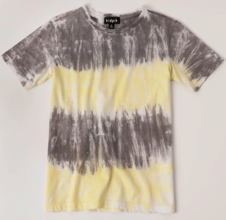 Stripe Tie Dye Tee | Lemon Drop / S (7/8)