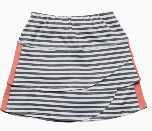 Stripe Side Taped Active Skort | Active Grey / M (10)