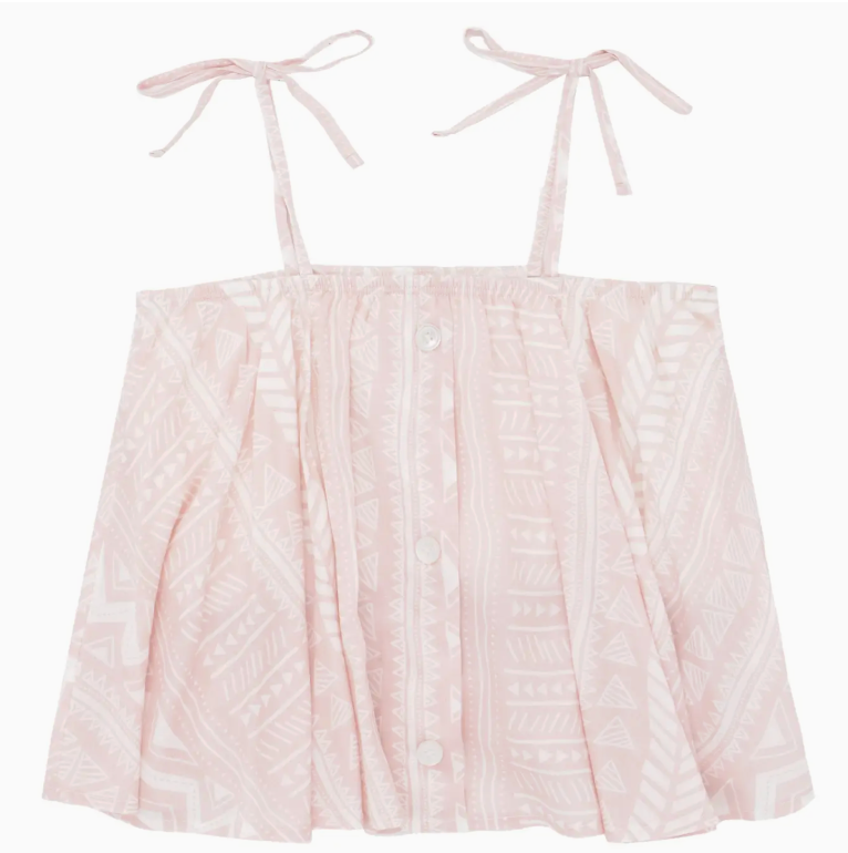 Batik Print Flyaway | Peachskin / S (7/8)