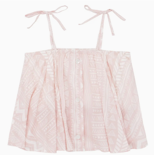 Batik Print Flyaway | Peachskin / S (7/8)