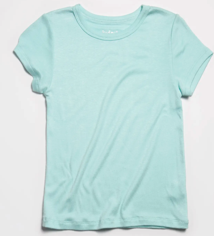 Ribbed Crew Tee | Blue Tint / XXS (4)