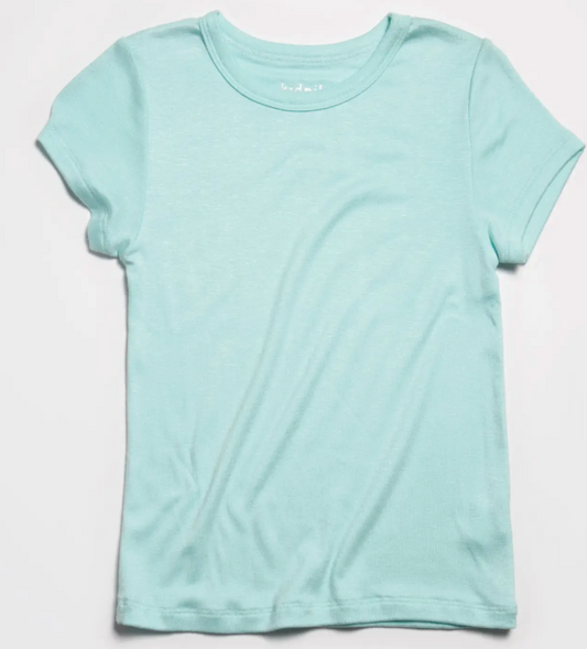 Ribbed Crew Tee | Blue Tint / XXS (4)