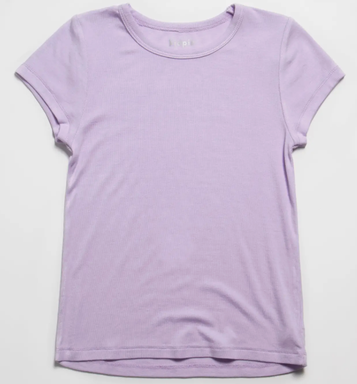 Ribbed Crew Tee | Orchid Bloom / M (10)