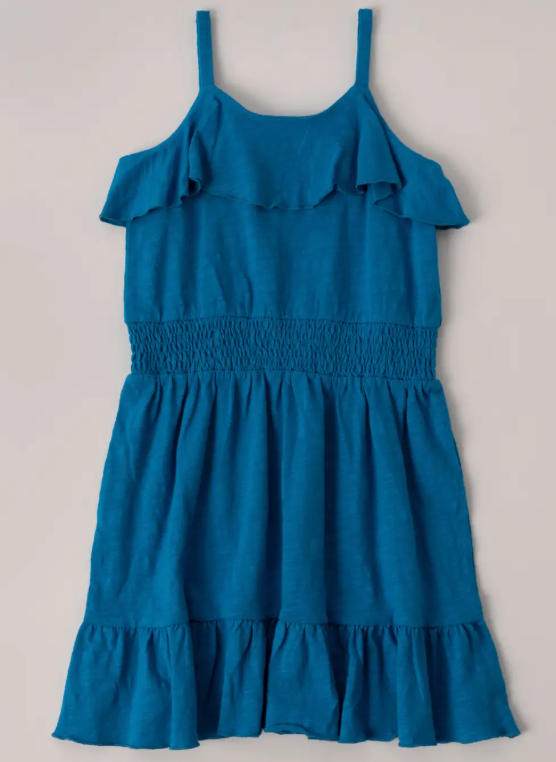 Flounce dress | Dresden Blue / M (10)