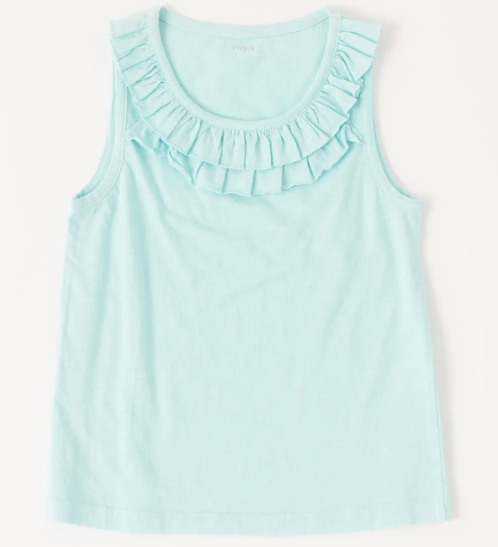 Double Ruffle Tank Top | Island Paradise / XS (5/6)