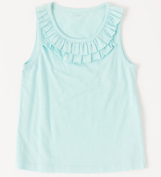Double Ruffle Tank Top | Island Paradise / M (10)