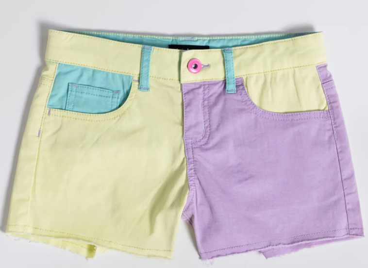 Color Block Twill Short | Sheer Lilac / 7