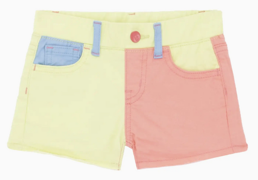 Color Block Twill Short | Calypso Coral / 10