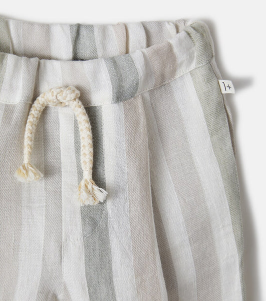 striped linen pants