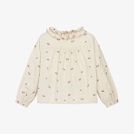 Gold cherry blouse