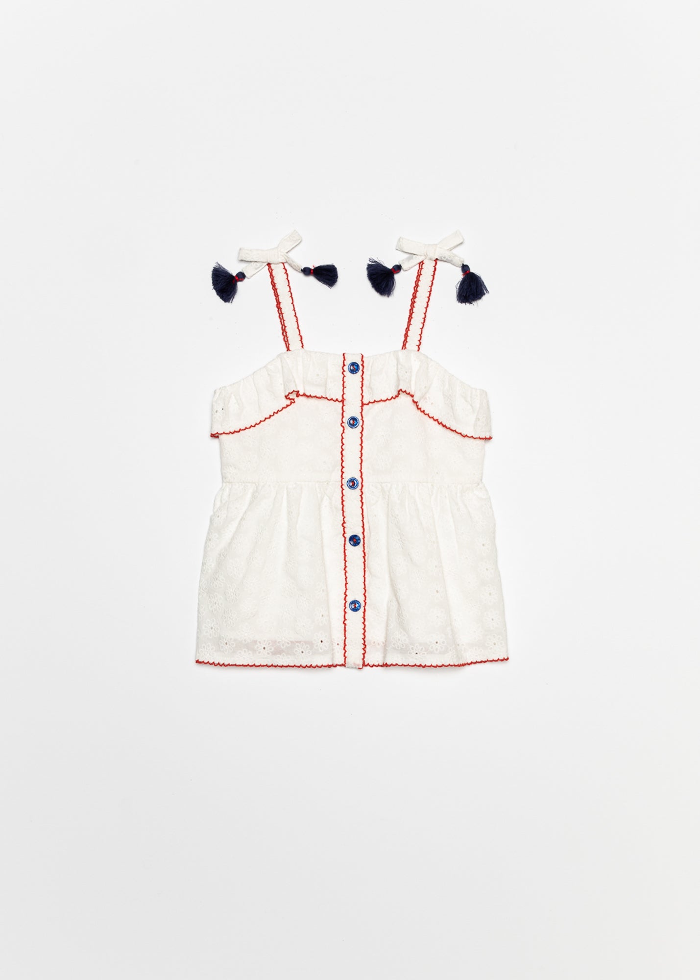 Bubbles Top | White Eyelet