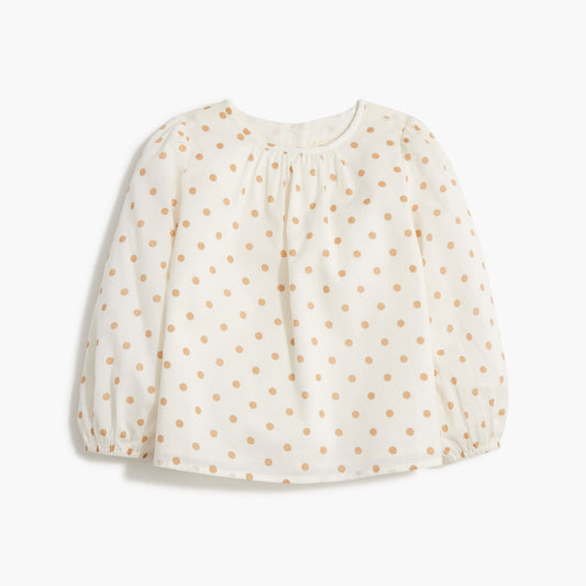 LONG SLEEVE POLKA DOT TEE
