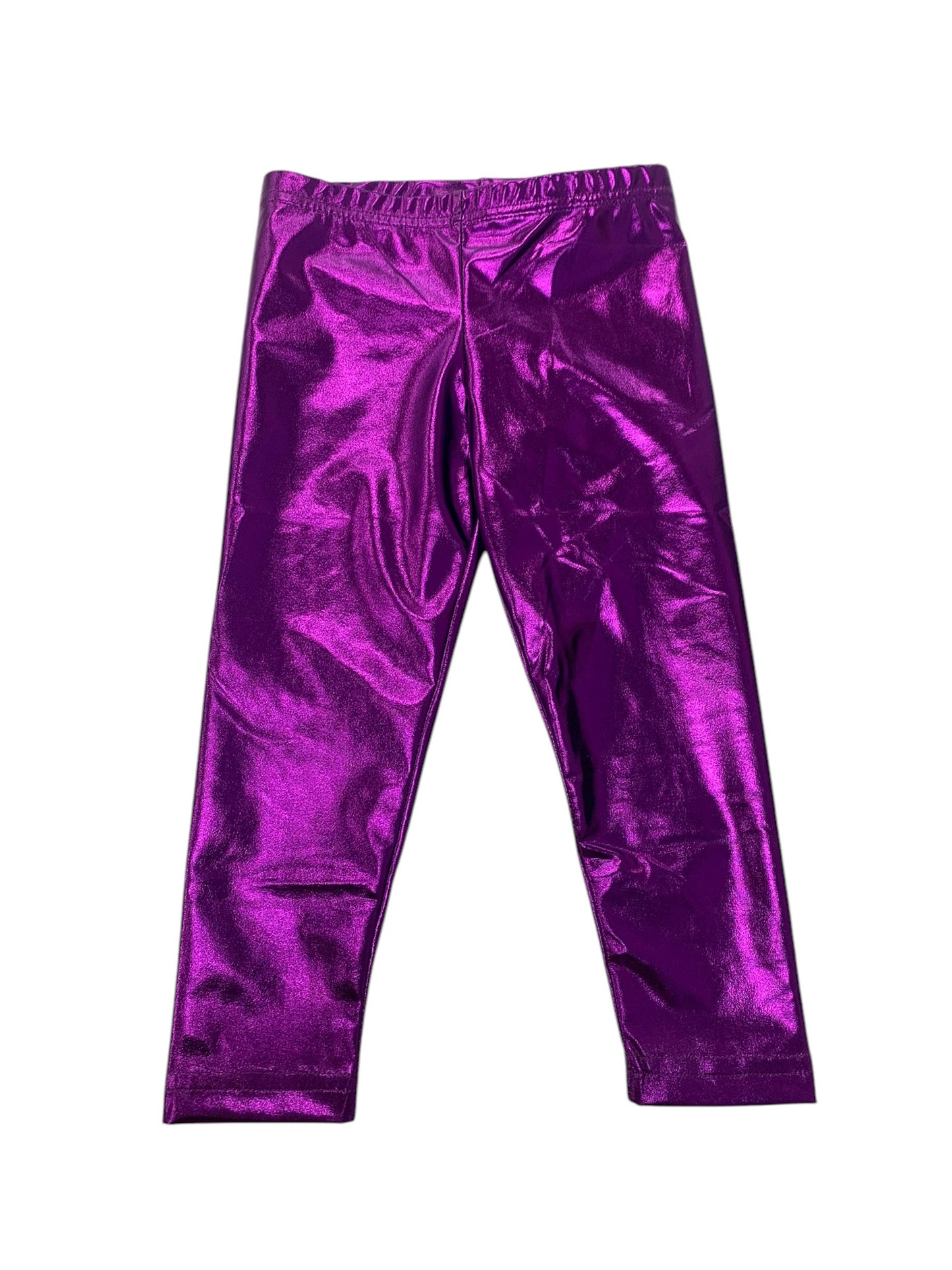 PURPLE METALLIC LEGGINGS