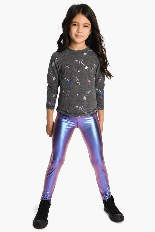 PURPLE SPANDEX LEGGINGS