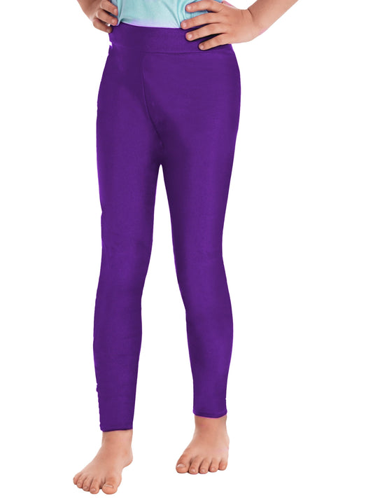 purple spandex leggings